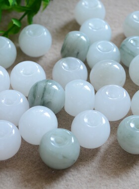 15*20mm天山翠苹果珠散珠DIY项链锁骨链手链配饰