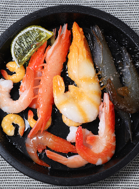 河虾食品饭店摆件摄影展示模型