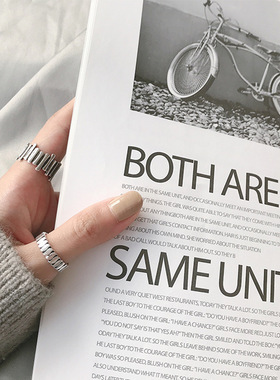 时尚个性风小众设计韩版蹦迪戒指