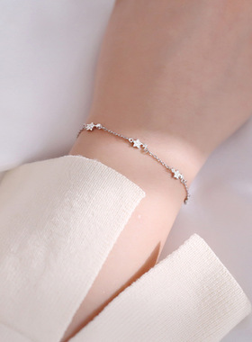 小众韩版闪钻甜美风浪漫星星手链