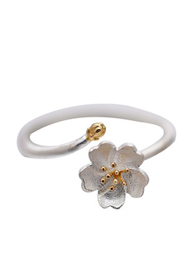 纯银开口可调节食指尾戒