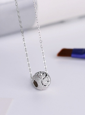 纯银颈链学生韩版送女友吊坠