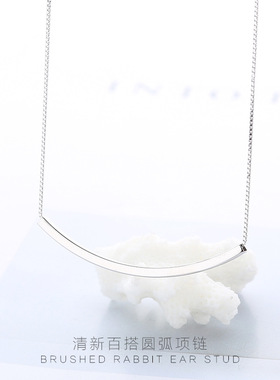 S925纯银项链女日韩国短款欧美