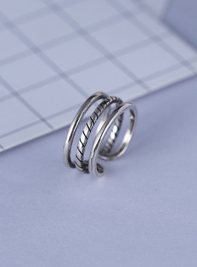 日韩风编制复古麻花开口首饰品