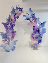 Butterfly Arches Finished Paper Art Butterfly Mall Middle Hall Wedding Shop Windows Beauty Chen Props