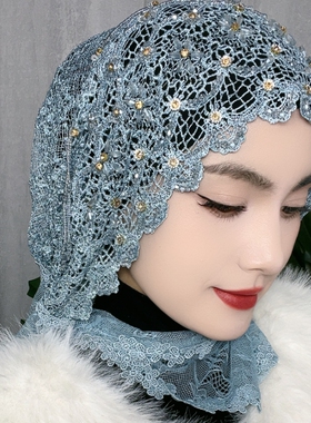 手工帽子女遮发帽披肩帽包头帽