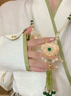 古风璎珞流苏女童汉服搭配项链