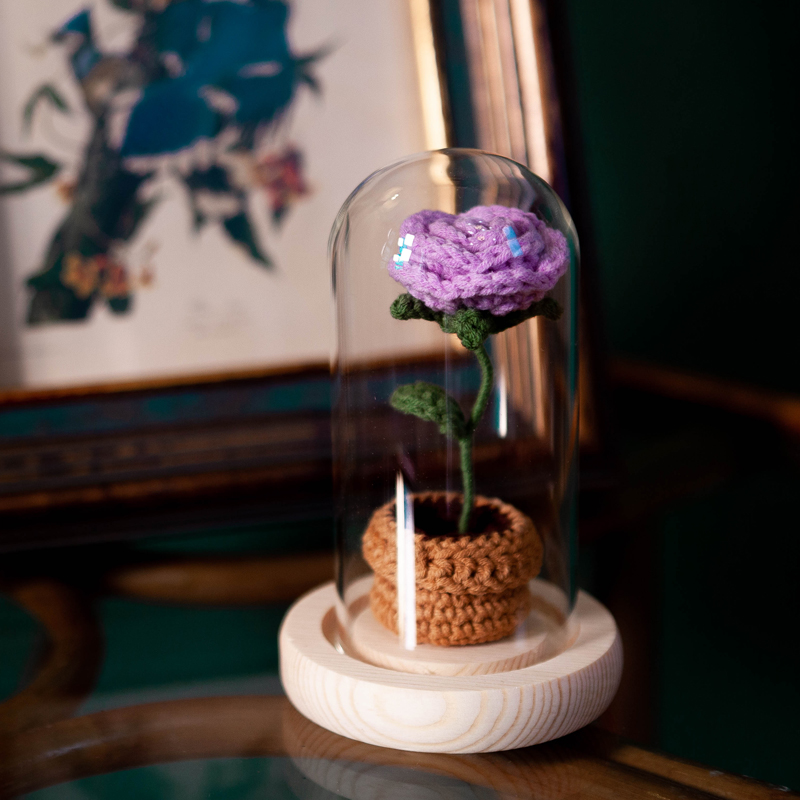 手工编织diy礼物玫瑰花花束毛线花朵钩针送女友材料包成品向日葵,淘宝优惠券,粉丝福利购,淘宝优惠卷