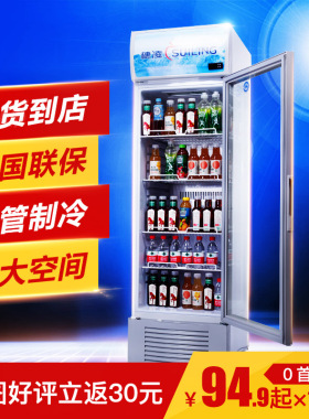 穗凌立式冰柜饮料商用单门