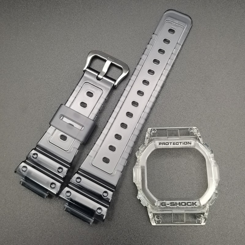 卡西欧原装表带DW-5600/GW-B5600 GW-5000 DW-B5600树脂表壳表带 - 图1