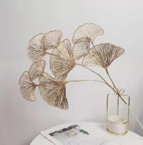 Plastic Fan Leaf Golden Leaf Wedding Celebration Styling Furnishings And Furnishings