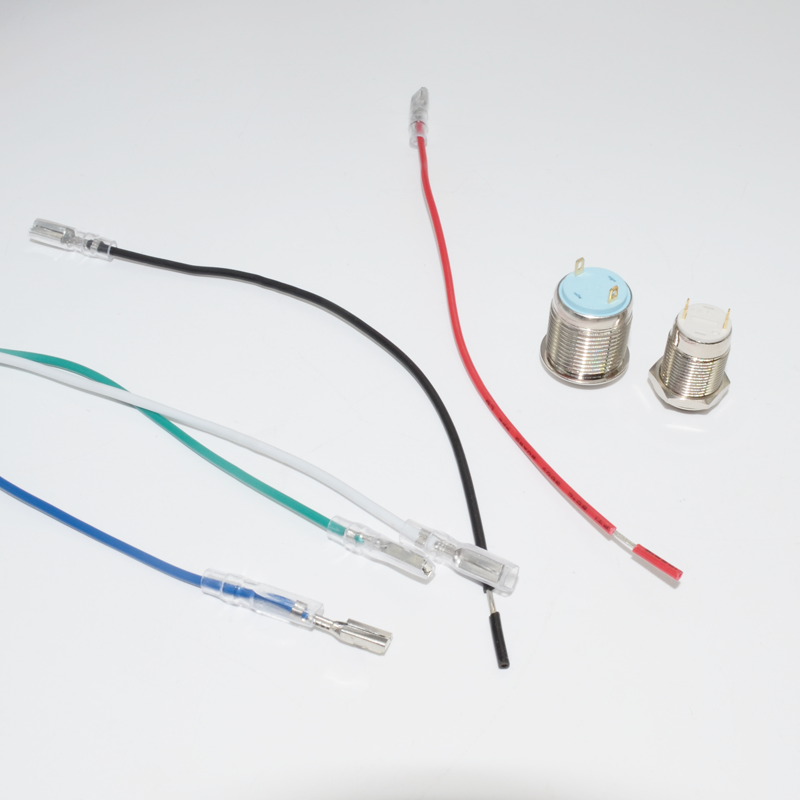 2.8mm插簧端子 插拔式接线冷压端子铜接插件 护套母接头 带线 - 图1