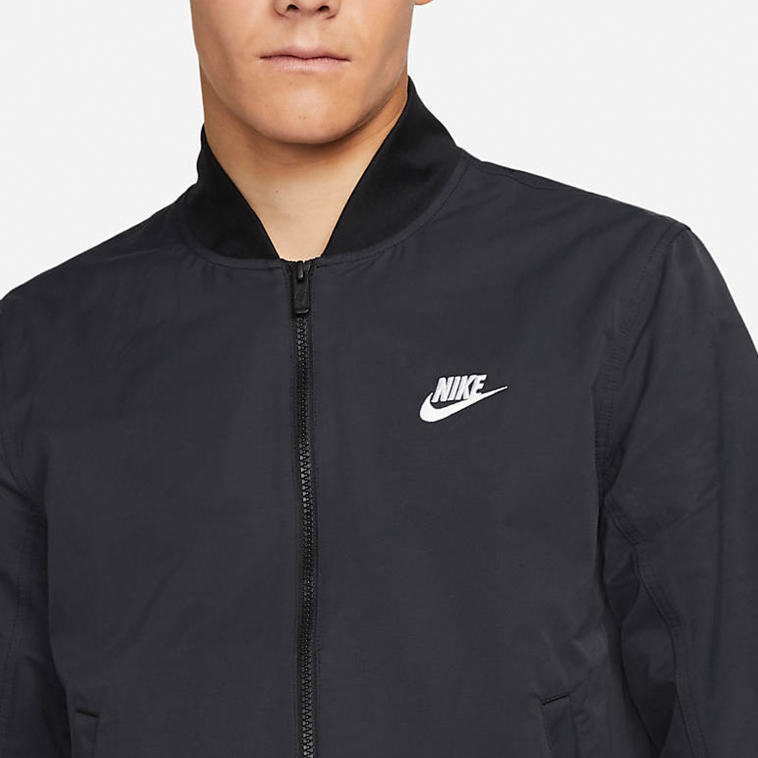 Nike耐克男22秋季新款小logo棒球服运动休闲夹克外套DM6822-010