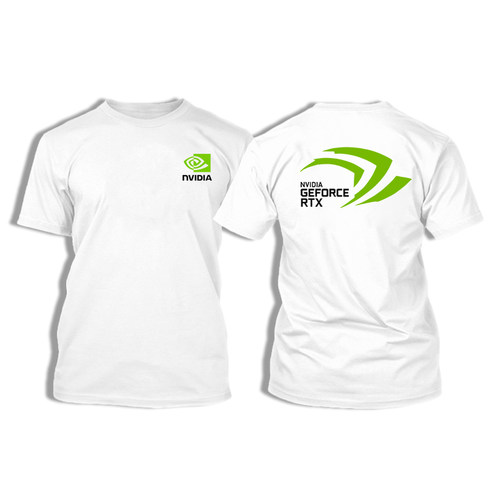 英伟达短袖 NVIDIA RTX  intel  英特尔夏装游戏衣服极客圆领T恤 - 图3