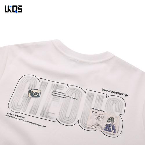 骆克骑士潮牌25秋经典款圆领卫衣男合身简约长袖上衣套头外穿打底 - 图2