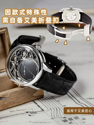 Качественный черный кожаный ремешок для часов ручной работы, крокодиловый принт