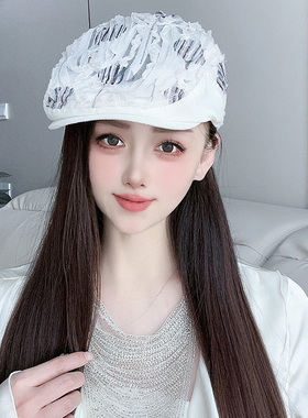 夏季网眼薄纱女款透气鸭舌前进帽