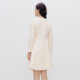 Claire Tier 2025 Spring Wool Fragrance Commuting Style Lady A-Line Skirt Dress