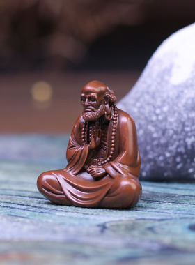 达摩摆件黄铜铜器家居玄关