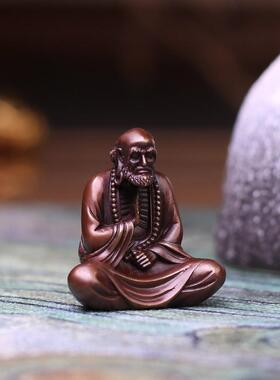 达摩摆件黄铜铜器家居玄关