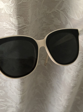 外贸原单超大框米白色女太阳眼镜墨镜实拍150MM适合宽大脸带标