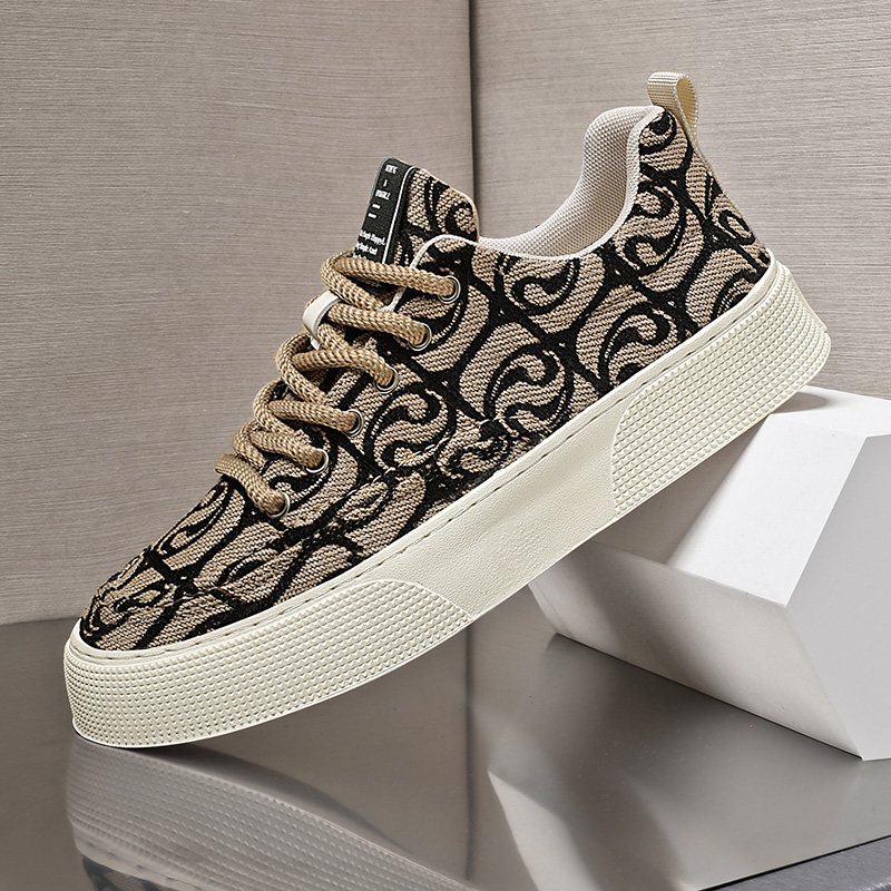 国潮祥云男士板鞋新款印花刺绣布面休闲鞋透气软底潮流运动潮鞋男,淘宝优惠券,粉丝福利购,淘宝优惠卷