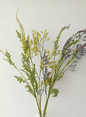 经典草绿叶插手捧配材百搭风干花