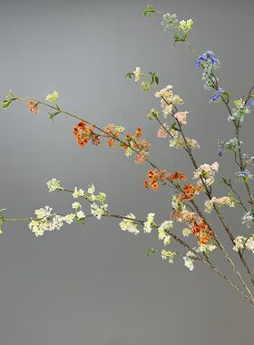 自然仿真花粉色客厅大堂摆件枝条