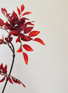 仿真花秋色假花摆件客厅大件落地花瓶插花束装饰花艺绿植香桃木