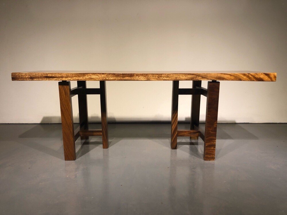 多功能支架胡桃木实木原木乌金木花梨木榫卯结构经济型新中式底座 - 图3