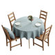Cotton and linen thick solid color fabric hotel household round table cloth