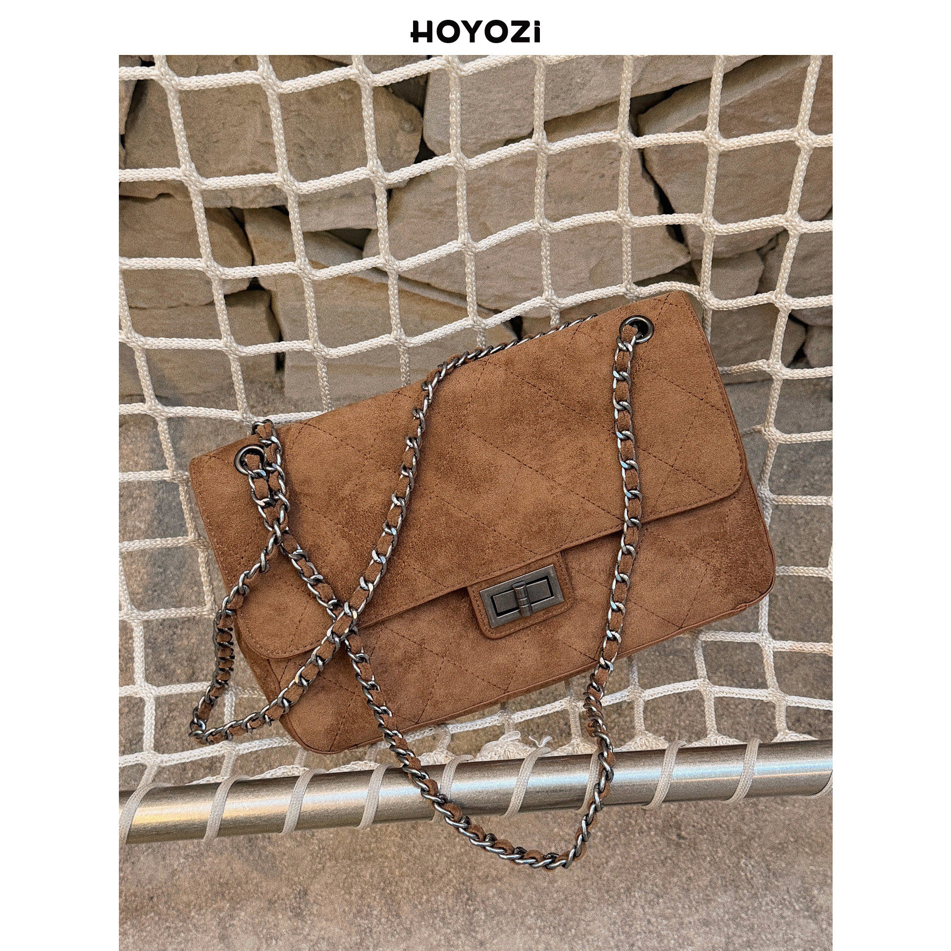 【小优家包包】HOYOZI冬季小香风新款链条包包女式2025新款腋下包,淘宝优惠券,粉丝福利购,淘宝优惠卷