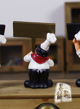 厨师小黑板立牌橱柜咖啡厅装饰品