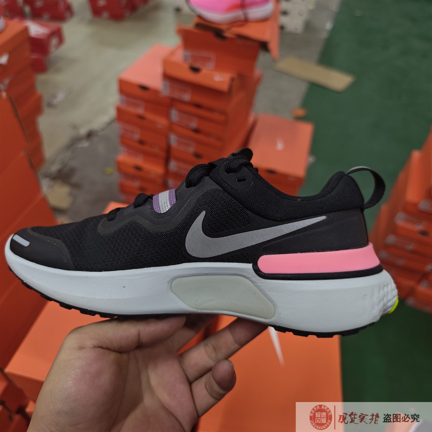 Nike/耐克正品REACT MILER 女子运动鞋缓震跑步鞋 CW1778-003-012 - 图3