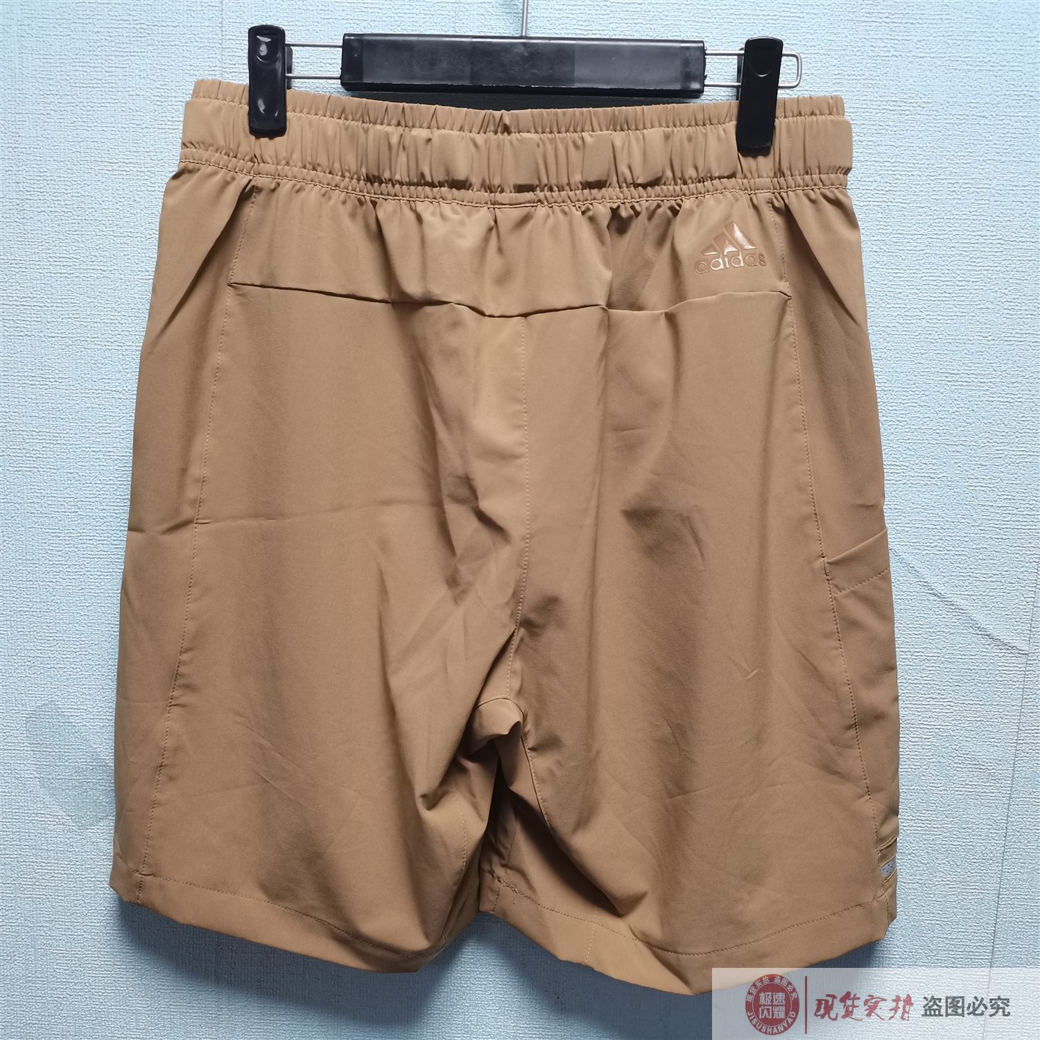 Adidas阿迪达斯短裤男裤夏季梭织透气跑步运动休闲五分裤GU1745-图0