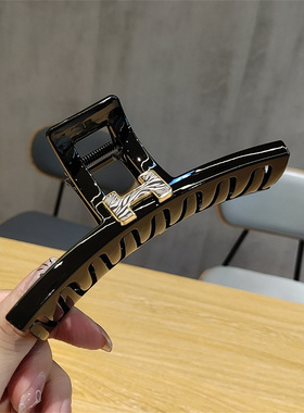 韩版新款高级感轻奢豹纹抓夹