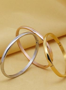 廖凡同款开口手环圆弧球面卡扣