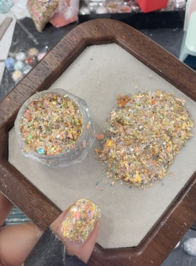 【幸运号返航】青蓝美甲亮片欧泊高品爆闪亮片