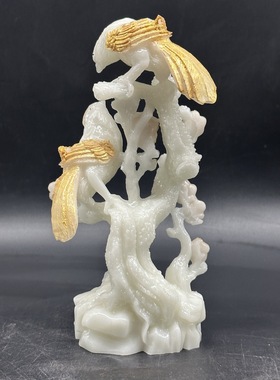 夜光开业摆件镂空雕刻喜上眉梢家居办公室桌面工艺品摆件装饰品