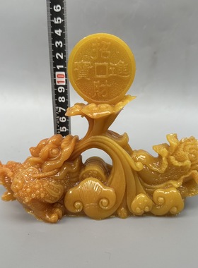 树脂仿寿山石如意金蟾白菜摆件百财客厅家居装饰店铺开业礼品