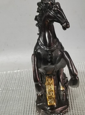 批发仿古黄铜紫铜色战马马到成功生肖马家居办公室工艺品摆件