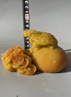 树脂办公室新款上市中式八卦龙龟钱袋摆件家居开业礼品