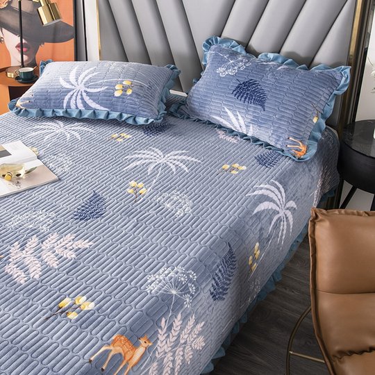 Bed cover warm milk velvet thickened sheets
