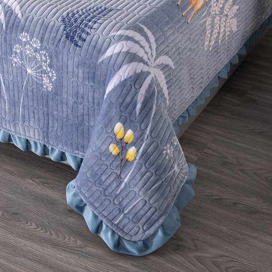 Bed cover warm milk velvet thickened sheets