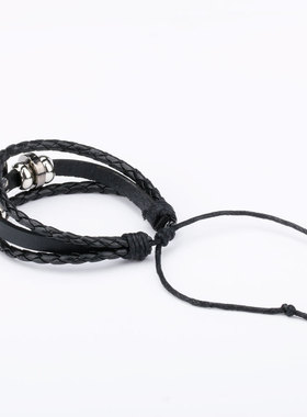 电商热销 猫眼睛恐龙眼睛猫瞳孔时光宝石手工牛皮手链手饰