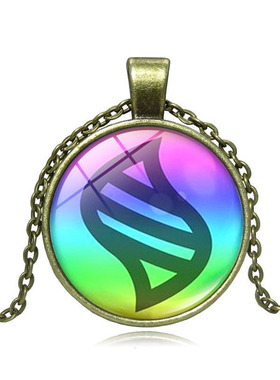 外贸热销爆款动漫宝可梦周边宝可梦项链mega进化钥石宝石吊坠项链