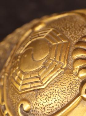 纯铜龙龟八卦金钱赑屃霸下黄铜