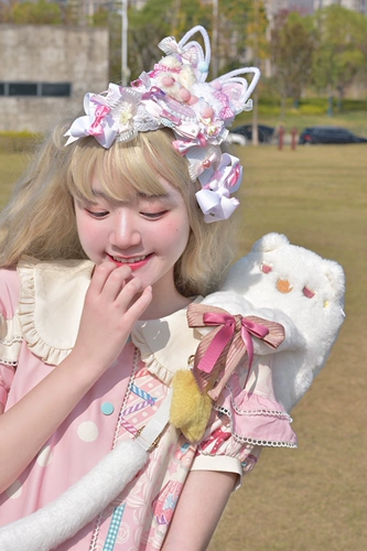 Оригинальная сумка через плечо, сумка на одно плечо, милая плюшевая кукла, стиль Лолита, котенок