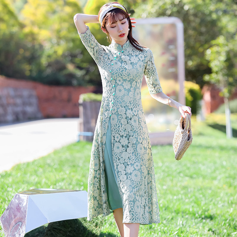 改良版旗袍2020年新款现代连衣裙 燕芳菲旗袍