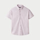 Heilan House striped jacquard short-sleeved shirt spring and summer comfortable moisture-absorbent quick-drying smooth shirt for men